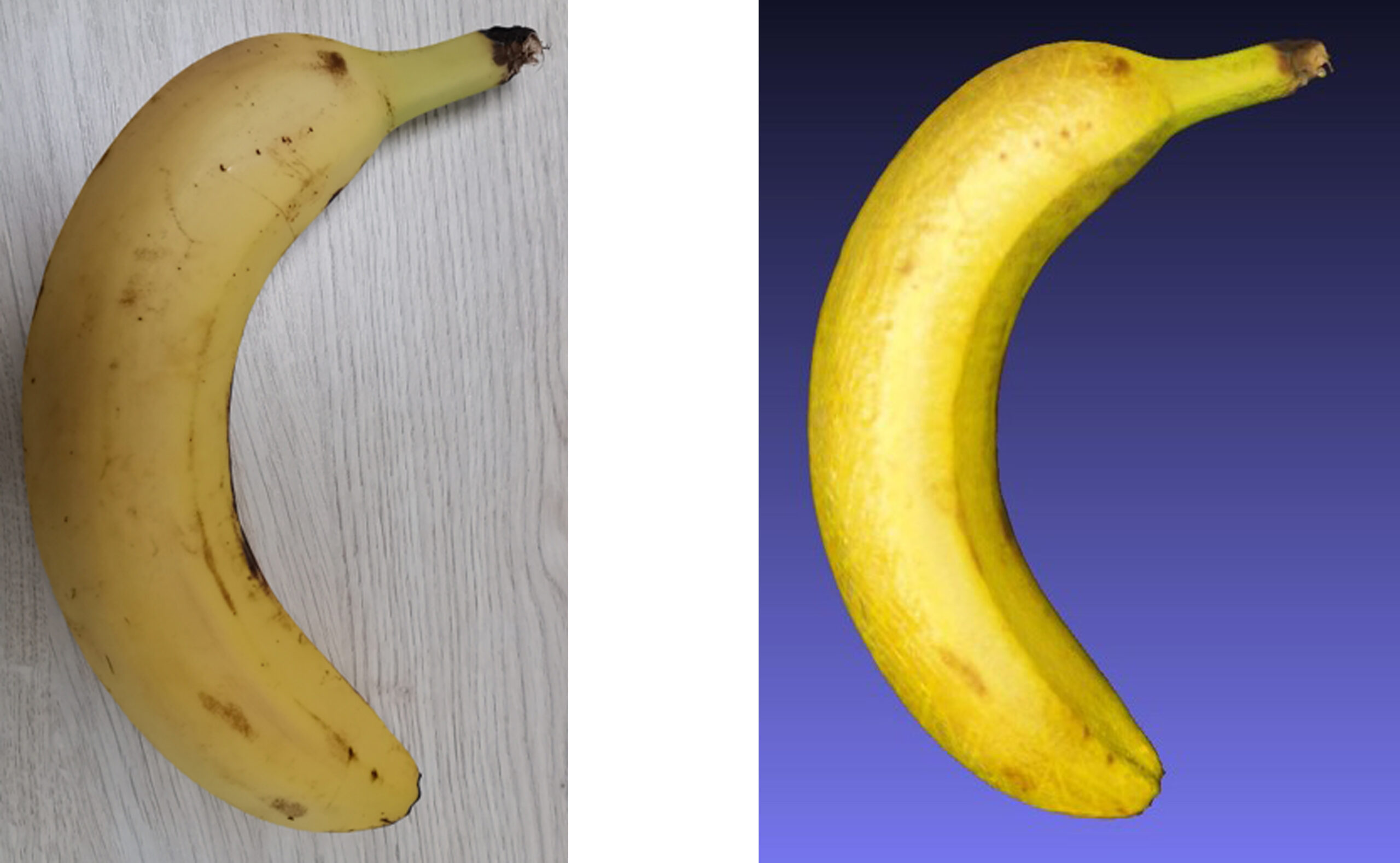 skanowanie 3d banana
