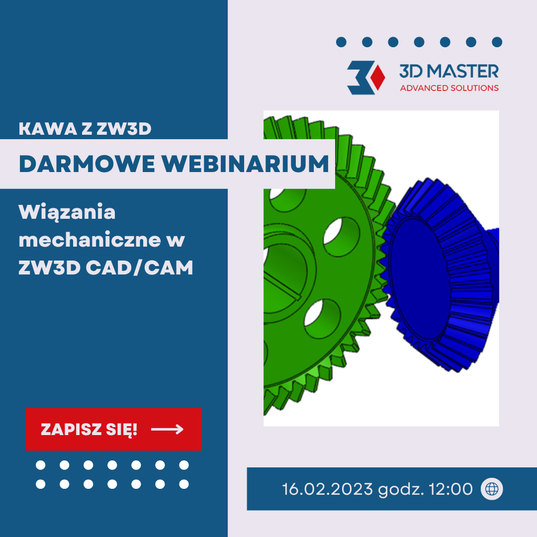 darmowe webinarium Wiązania mechaniczne w ZW3D CAD/CAM