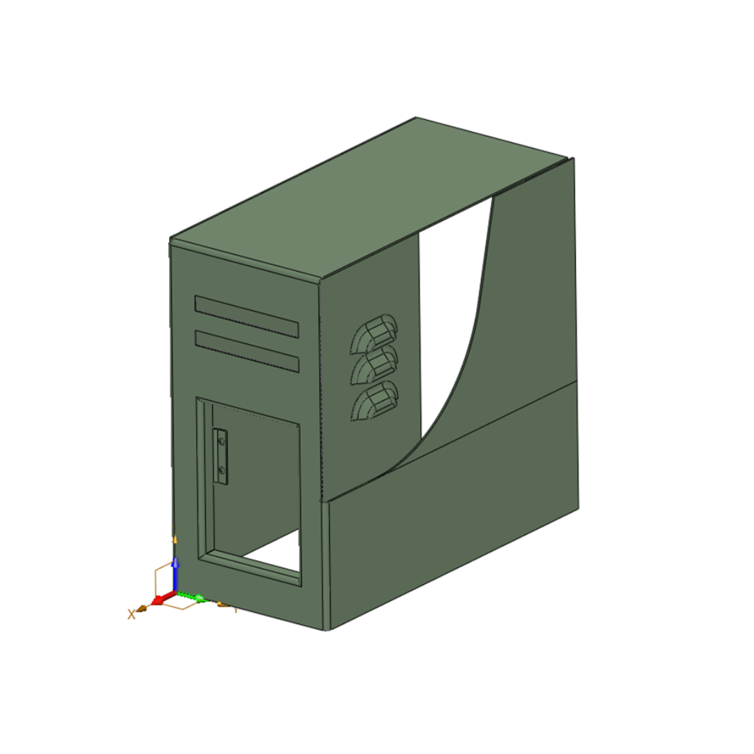 Obudowa komputera przy pomocy arkuszy blach w ZW3D CAD/CAM
